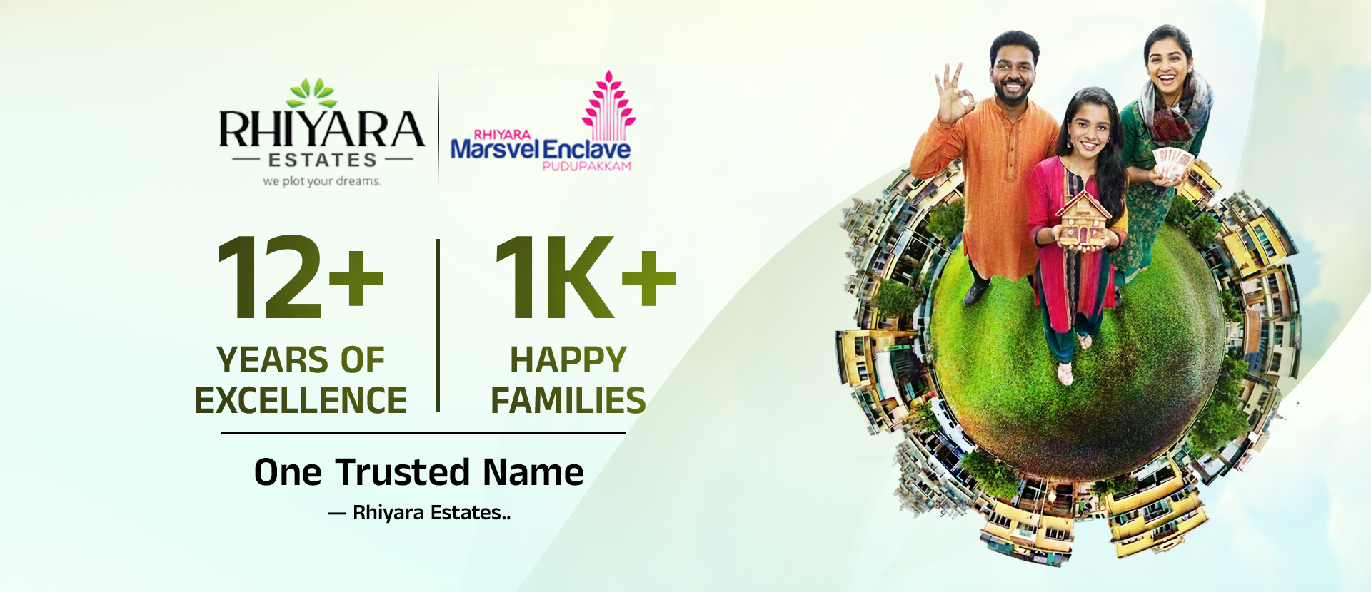 Promotional banner for DTCP-approved plots for sale in Pudupakkam.