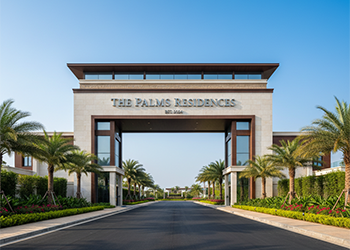 Grand entrance arch of DTCP-approved residential layout in Pudupakkam.